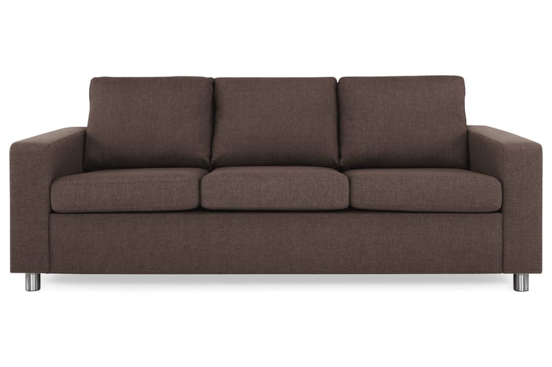 Crazy 3-seters Stoffsofa, Brun