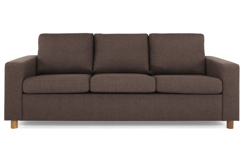 Crazy 3-seters Stoffsofa, Brun