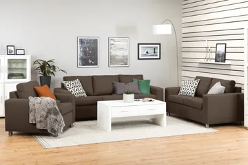 Crazy 3-seters Stoffsofa - Brun - Møbler - Sofaer - 3 seter sofa