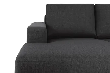 Crazy 5-seters Høyrevendt U-formet X-Large Sofa med Divan og Sjeselong i Stoff - Antrasitt - Møbler - Sofaer - U-sofa