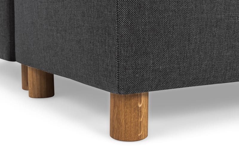 Crazy 5-seters Høyrevendt U-formet X-Large Sofa med Divan og Sjeselong i Stoff - Antrasitt - Møbler - Sofaer - U-sofa