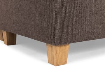 Crazy 5-seters Høyrevendt U-formet X-Large Sofa med Divan og Sjeselong i Stoff - Brun - Møbler - Sofaer - U-sofa