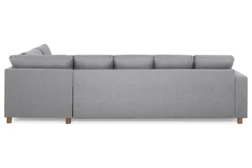 Crazy 5-seters Høyrevendt U-formet X-Large Sofa med Divan og Sjeselong i Stoff - Grå - Møbler - Sofaer - U-sofa