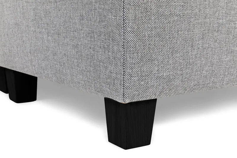 Crazy 5-seters Høyrevendt U-formet X-Large Sofa med Divan og Sjeselong i Stoff - Grå - Møbler - Sofaer - U-sofa