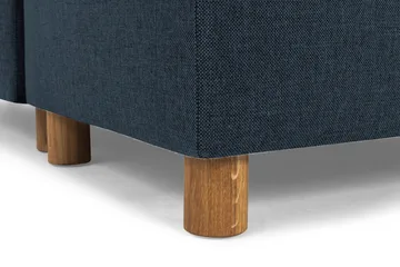 Crazy 5-seters Høyrevendt U-formet X-Large Sofa med Divan og Sjeselong i Stoff - Mørkeblå - Møbler - Sofaer - U-sofa