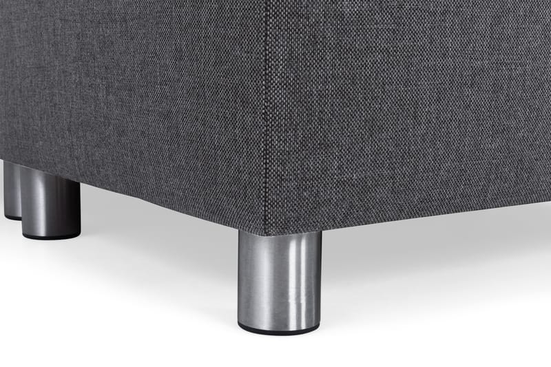 Crazy 5-seters Høyrevendt U-formet X-Large Sofa med Divan og Sjeselong i Stoff - Mørkegrå - Møbler - Sofaer - U-sofa