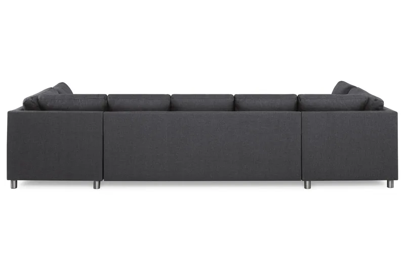 Crazy 5-seters U-formet Sofa med Dobbel Sjeselong i Stoff - Mørkegrå - Møbler - Sofaer - U-sofa