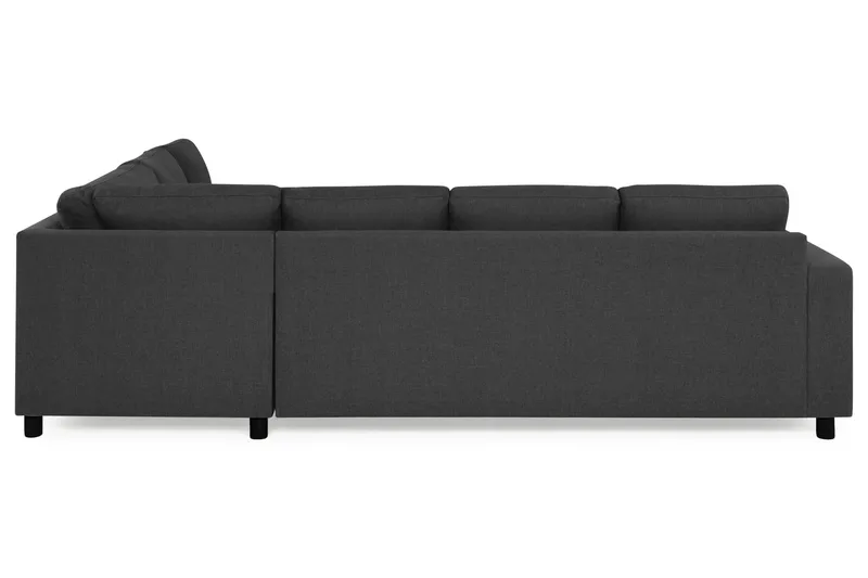 Crazy 5-seters Vendbar L-formet Large Hjørnesofa i Stoff - Antrasitt - Møbler - Sofaer - Hjørnesofaer