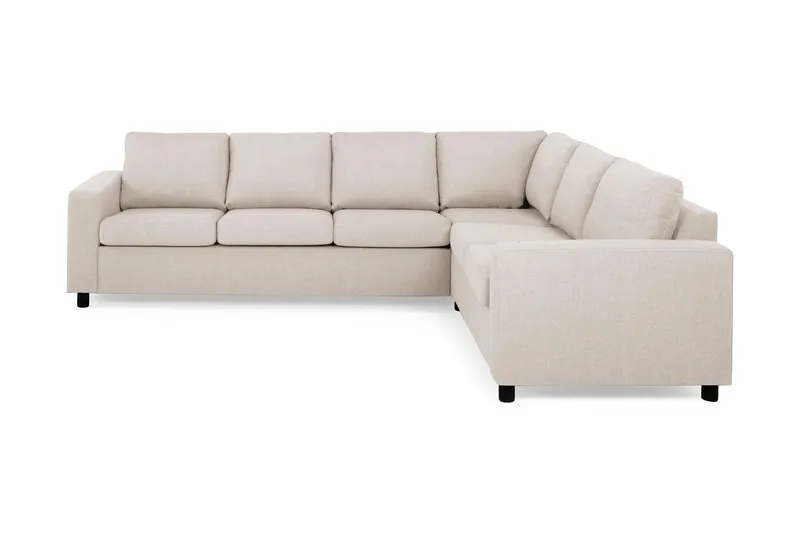 Crazy 5-seters Vendbar L-formet Large Hjørnesofa i Stoff - Beige - Møbler - Sofaer - Hjørnesofaer