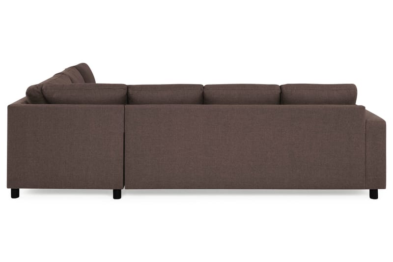 Crazy 5-seters Vendbar L-formet Large Hjørnesofa i Stoff - Brun - Møbler - Sofaer - Hjørnesofaer