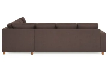 Crazy 5-seters Vendbar L-formet Large Hjørnesofa i Stoff - Brun - Møbler - Sofaer - Hjørnesofaer
