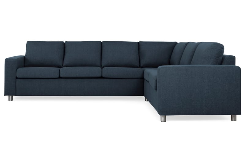 Crazy 5-seters Vendbar L-formet Large Hjørnesofa i Stoff - Mørkeblå - Møbler - Sofaer - Hjørnesofaer