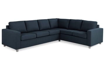 Crazy 5-seters Vendbar L-formet Large Hjørnesofa i Stoff - Mørkeblå - Møbler - Sofaer - Hjørnesofaer