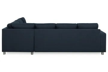 Crazy 5-seters Vendbar L-formet Large Hjørnesofa i Stoff - Mørkeblå - Møbler - Sofaer - Hjørnesofaer