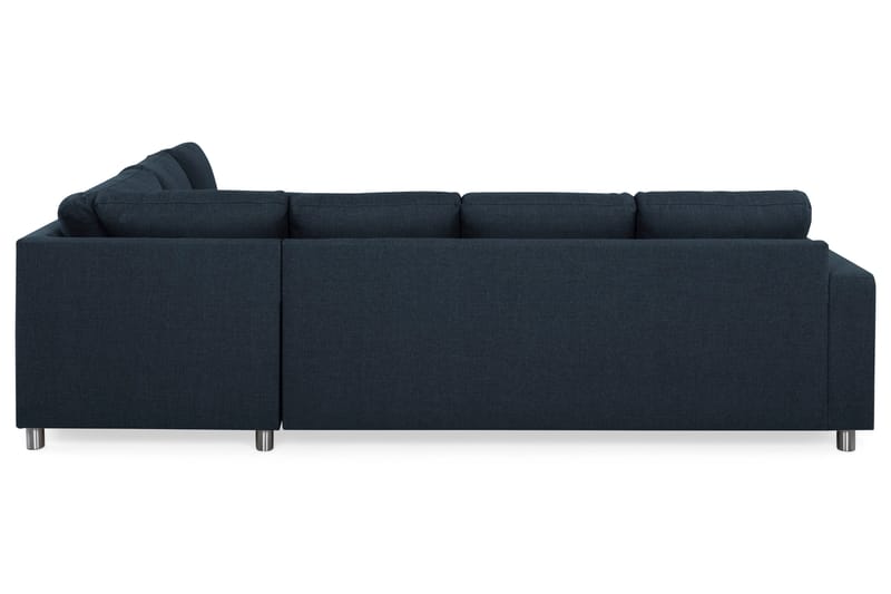 Crazy 5-seters Vendbar L-formet Large Hjørnesofa i Stoff - Mørkeblå - Møbler - Sofaer - Hjørnesofaer