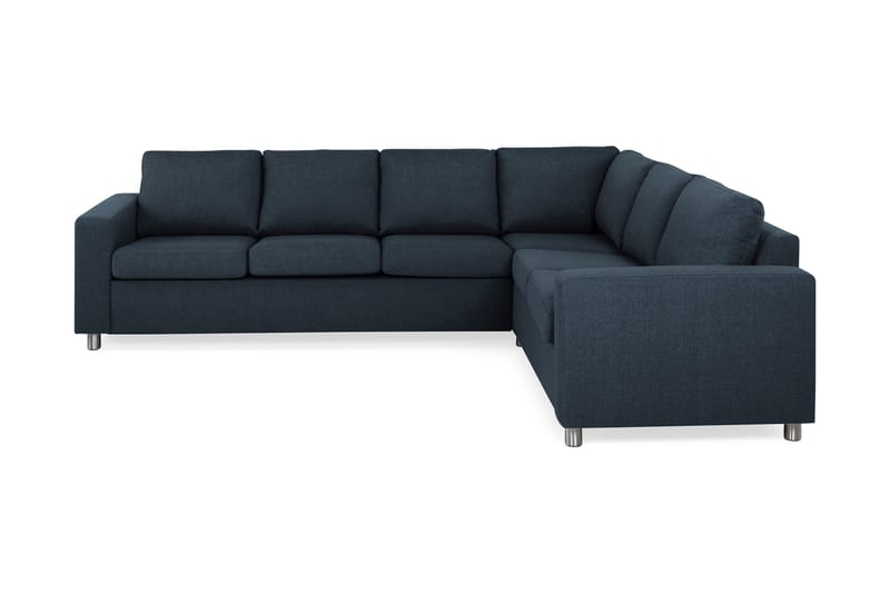 Crazy 5-seters Vendbar L-formet Large Hjørnesofa i Stoff, Mørkeblå