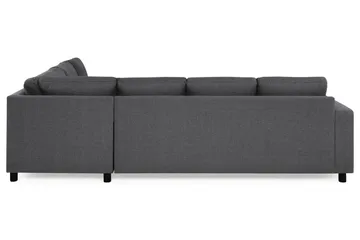 Crazy 5-seters Vendbar L-formet Large Hjørnesofa i Stoff - Mørkegrå - Møbler - Sofaer - Hjørnesofaer