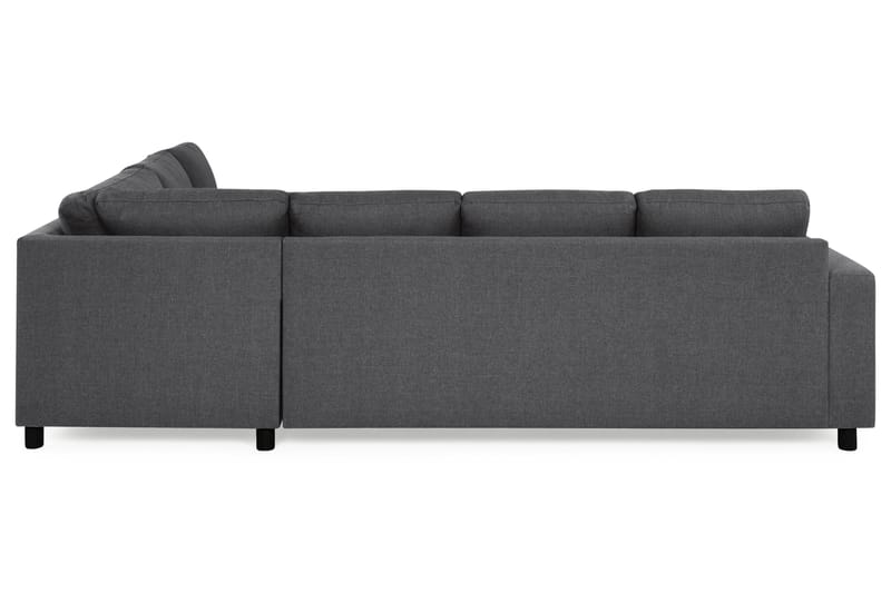 Crazy 5-seters Vendbar L-formet Large Hjørnesofa i Stoff - Mørkegrå - Møbler - Sofaer - Hjørnesofaer