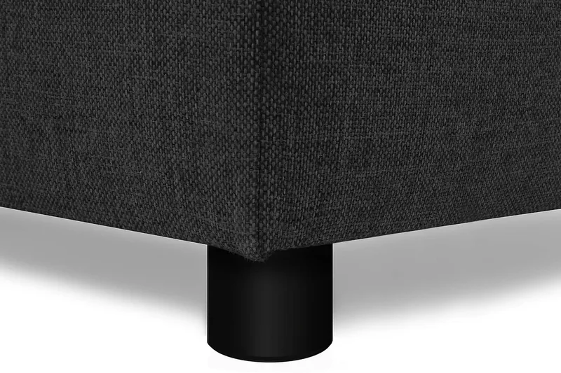 Crazy 5-seters Venstrevendt U-formet X-Large Sofa med Divan og Sjeselong i Stoff - Antrasitt - Møbler - Sofaer - U-sofa