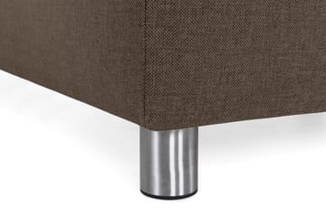 Crazy 5-seters Venstrevendt U-formet X-Large Sofa med Divan og Sjeselong i Stoff - Brun - Møbler - Sofaer - U-sofa