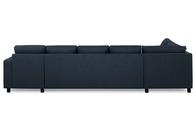 Crazy 5-seters Venstrevendt U-formet X-Large Sofa med Divan og Sjeselong i Stoff - Mørkeblå - Møbler - Sofaer - U-sofa