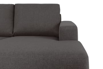 Crazy 5-seters Venstrevendt U-formet X-Large Sofa med Divan og Sjeselong i Stoff - Mørkegrå - Møbler - Sofaer - U-sofa