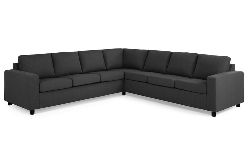 Crazy 6-seters Vendbar L-formet X-Large Hjørnesofa i Stoff - Antrasitt - Møbler - Sofaer - Hjørnesofaer