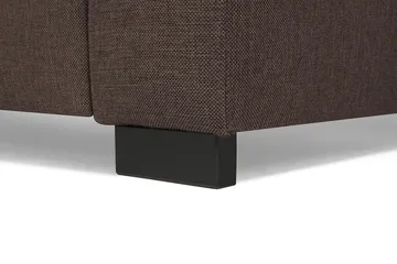 Crazy 6-seters Vendbar L-formet X-Large Hjørnesofa i Stoff - Brun - Møbler - Sofaer - Hjørnesofaer