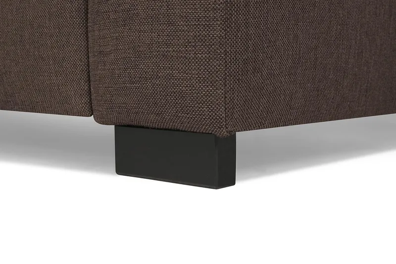 Crazy 6-seters Vendbar L-formet X-Large Hjørnesofa i Stoff - Brun - Møbler - Sofaer - Hjørnesofaer