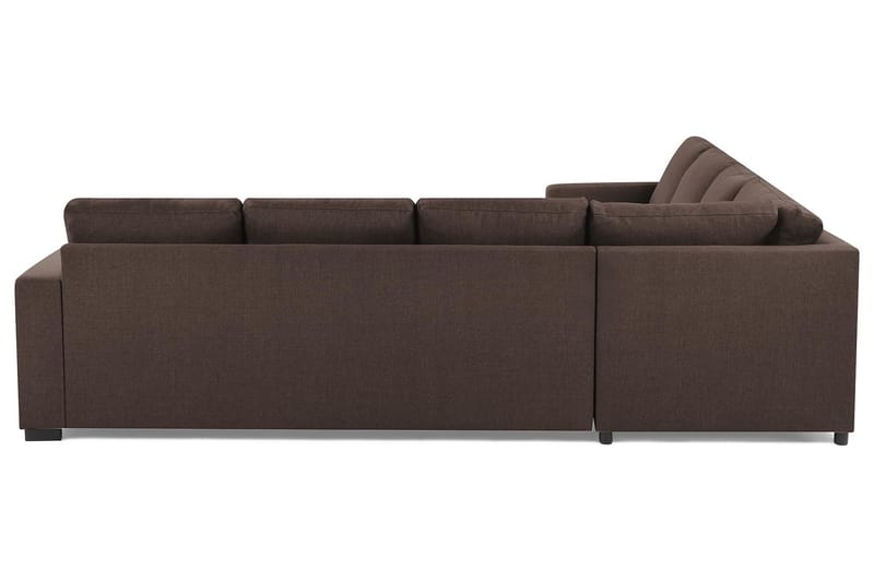 Crazy 6-seters Vendbar L-formet X-Large Hjørnesofa i Stoff - Brun - Møbler - Sofaer - Hjørnesofaer