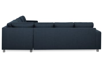Crazy 6-seters Vendbar L-formet X-Large Hjørnesofa i Stoff - Mørkeblå - Møbler - Sofaer - Hjørnesofaer