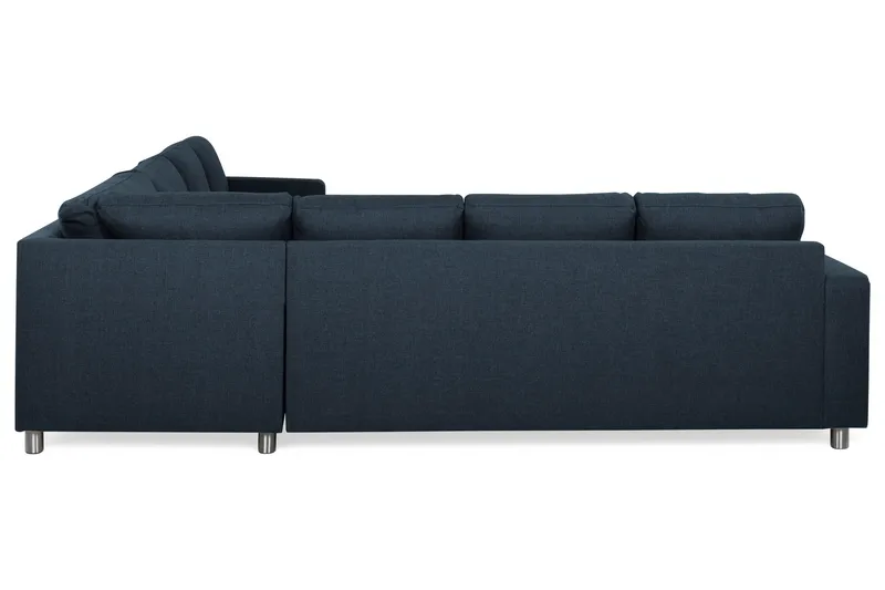 Crazy 6-seters Vendbar L-formet X-Large Hjørnesofa i Stoff - Mørkeblå - Møbler - Sofaer - Hjørnesofaer