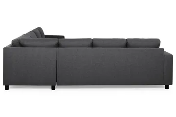 Crazy 6-seters Vendbar L-formet X-Large Hjørnesofa i Stoff - Mørkegrå - Møbler - Sofaer - Hjørnesofaer