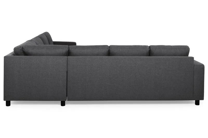 Crazy 6-seters Vendbar L-formet X-Large Hjørnesofa i Stoff - Mørkegrå - Møbler - Sofaer - Hjørnesofaer