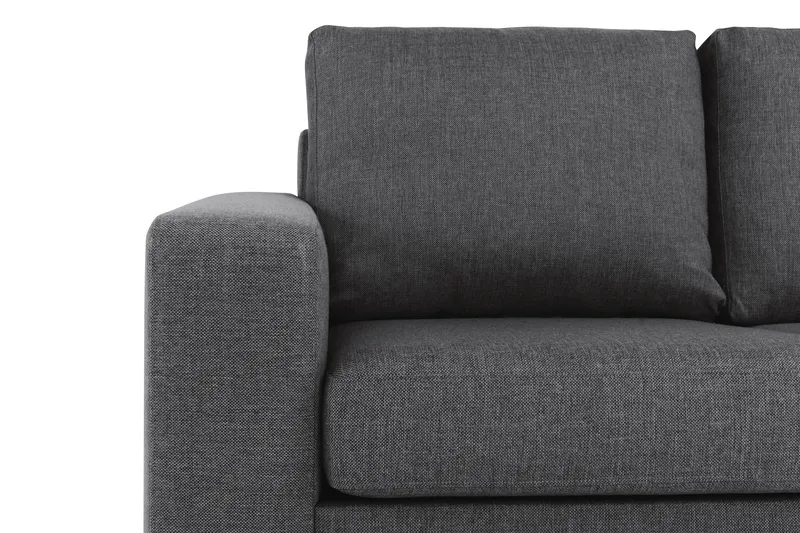 Crazy 6-seters Vendbar L-formet X-Large Hjørnesofa i Stoff - Mørkegrå - Møbler - Sofaer - Hjørnesofaer