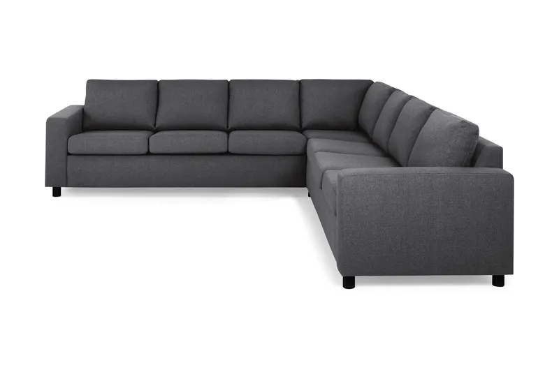 Crazy 6-seters Vendbar L-formet X-Large Hjørnesofa i Stoff - Mørkegrå - Møbler - Sofaer - Hjørnesofaer