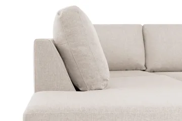 Crazy 6-seters Venstrevendt U-formet XX-Large Sofa med Divan og Sjeselong i Stoff - Beige - Møbler - Sofaer - U-sofa