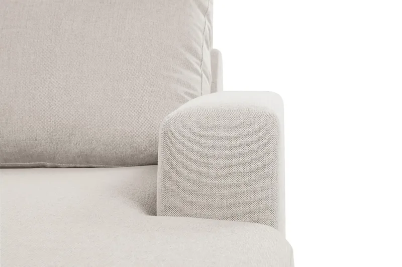 Crazy 6-seters Venstrevendt U-formet XX-Large Sofa med Divan og Sjeselong i Stoff - Beige - Møbler - Sofaer - U-sofa