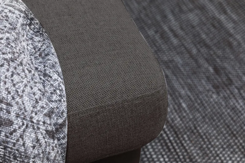 Crazy 6-seters Venstrevendt U-formet XX-Large Sofa med Divan og Sjeselong i Stoff - Mørkegrå - Møbler - Sofaer - U-sofa