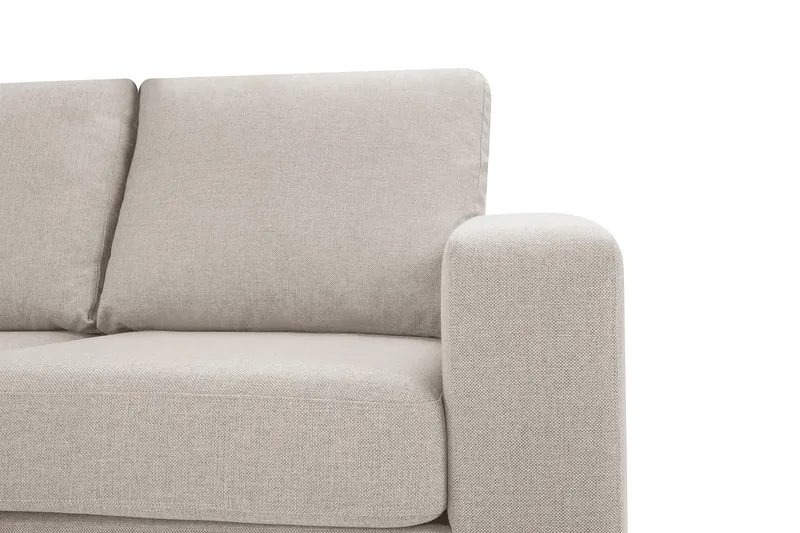 Crazy 7-seters vendbar L-formet ekstra ekstra stor hjørnesofa i stoff - Beige - Møbler - Sofaer - Hjørnesofaer