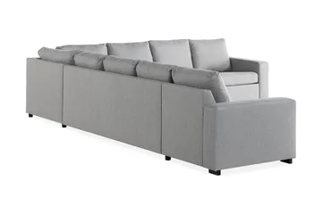 Crazy 7-seters Vendbar L-formet XX-Large Hjørnesofa i Stoff - Grå - Møbler - Sofaer - Hjørnesofaer