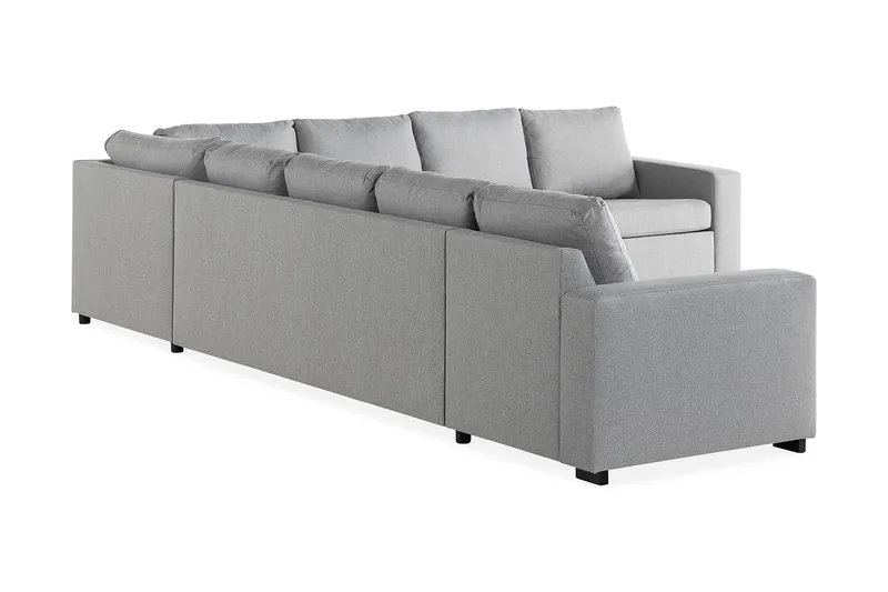 Crazy 7-seters Vendbar L-formet XX-Large Hjørnesofa i Stoff - Grå - Møbler - Sofaer - Hjørnesofaer