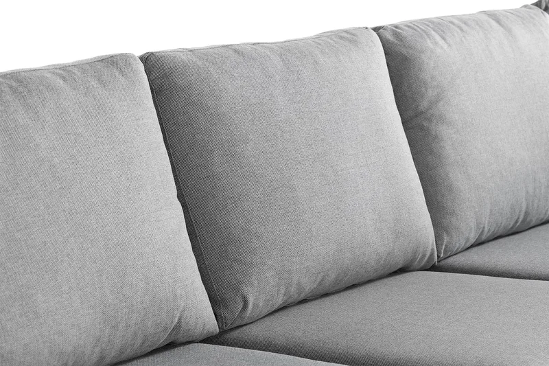 Crazy 7-seters Vendbar L-formet XX-Large Hjørnesofa i Stoff - Grå - Møbler - Sofaer - Hjørnesofaer