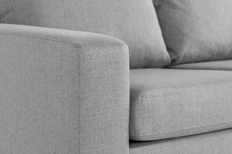 Crazy 7-seters Vendbar L-formet XX-Large Hjørnesofa i Stoff - Grå - Møbler - Sofaer - Hjørnesofaer