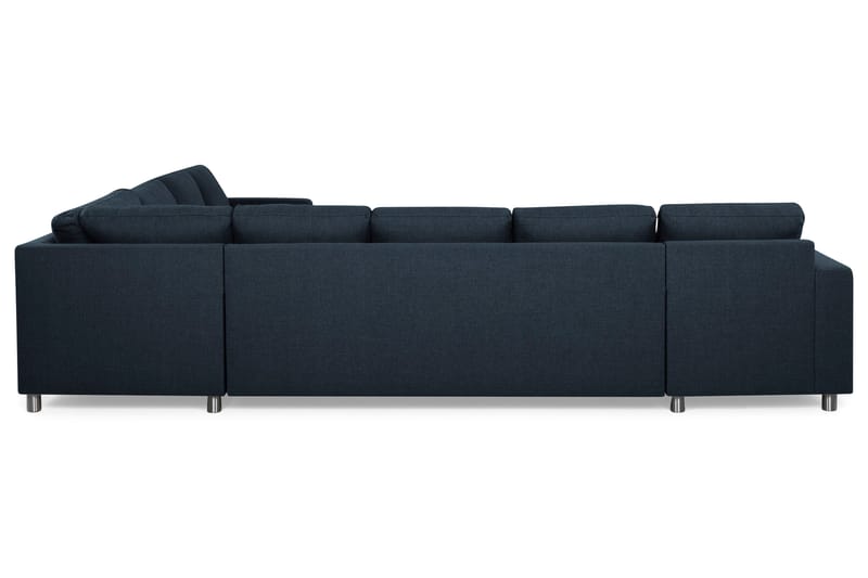 Crazy 7-seters Vendbar L-formet XX-Large Hjørnesofa i Stoff - Mørkeblå - Møbler - Sofaer - Hjørnesofaer