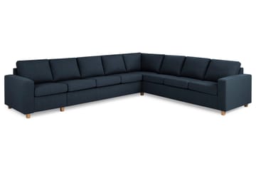 Crazy 7-seters Vendbar L-formet XX-Large Hjørnesofa i Stoff - Mørkeblå - Møbler - Sofaer - Hjørnesofaer