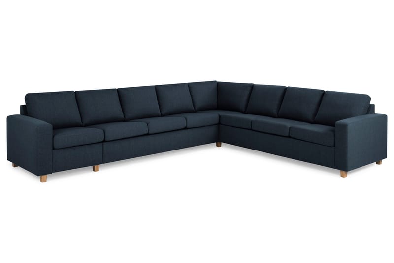 Crazy 7-seters Vendbar L-formet XX-Large Hjørnesofa i Stoff - Mørkeblå - Møbler - Sofaer - Hjørnesofaer
