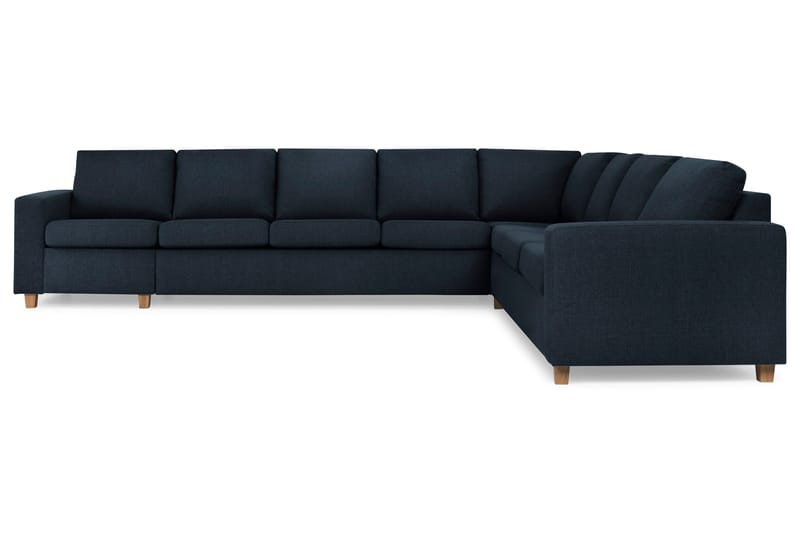 Crazy 7-seters Vendbar L-formet XX-Large Hjørnesofa i Stoff - Mørkeblå - Møbler - Sofaer - Hjørnesofaer