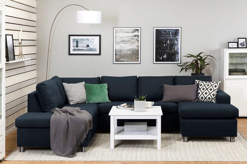 Crazy U-sofa Large Divan Høyre - Mørkeblå - Møbler - Sofaer - U-sofa