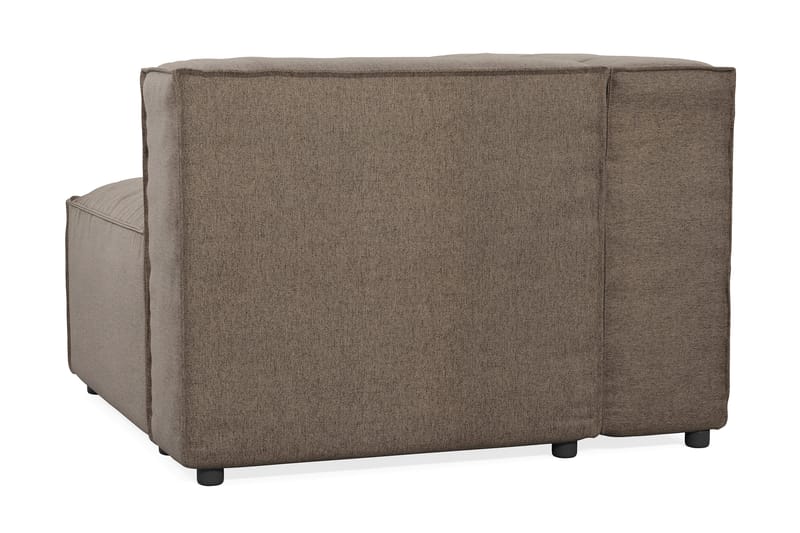 Cubo 2-seters Venstremodul i Stoff 120 cm bred - Grå - Møbler - Sofaer - Modulsofaer - Øvrige moduler til modulsofa